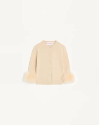 Cardigan à plumes