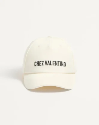 Casquette de baseball en coton brodée Chez Valentino