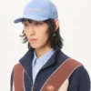 Casquette de baseball en denim brodée Chez Valentino
