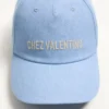 Casquette de baseball en denim brodée Chez Valentino
