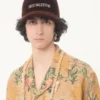 Casquette de baseball en velours brodée Chez Valentino