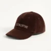 Casquette de baseball en velours brodée Chez Valentino