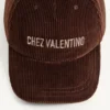 Casquette de baseball en velours brodée Chez Valentino