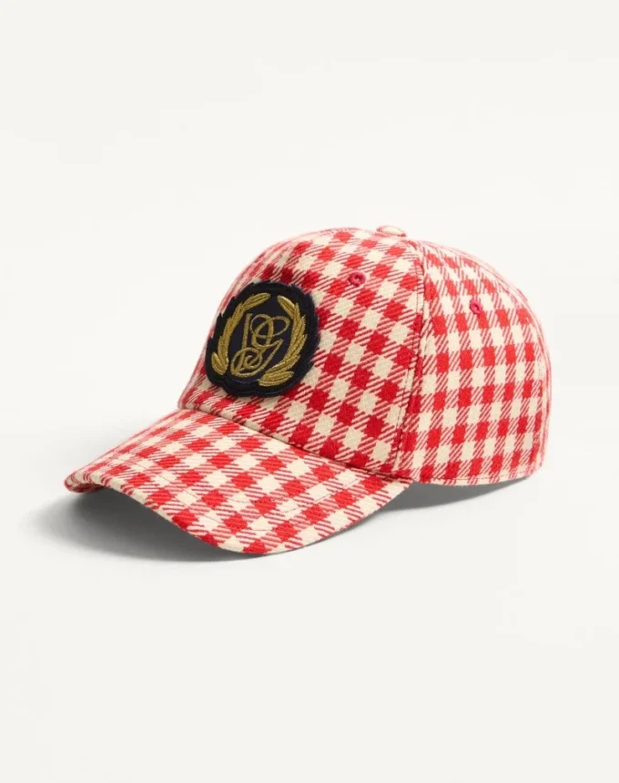 Casquette de baseball Valentino Garavani en coton et laine avec patch Casquette de baseball Valentino Garavani en coton et laine avec patch