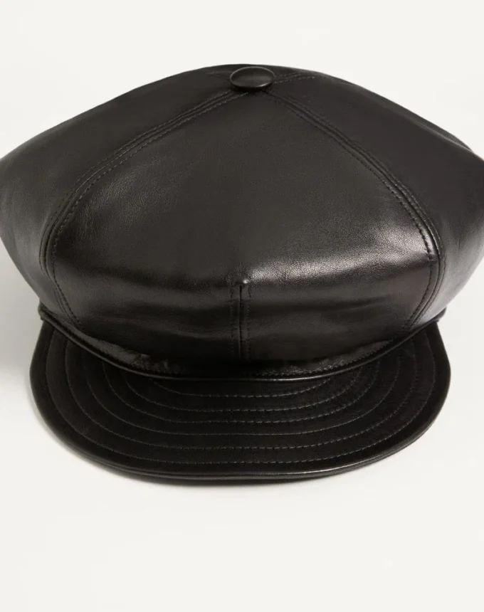 Casquette en cuir Vlogo Signature Valentino Garavani Casquette en cuir Vlogo Signature Valentino Garavani