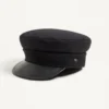Casquette en laine VLogo Signature avec visière en cuir Casquette en laine VLogo Signature avec visière en cuir