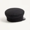 Casquette en laine VLogo Signature avec visière en cuir Casquette en laine VLogo Signature avec visière en cuir