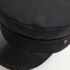 Casquette en laine VLogo Signature avec visière en cuir Casquette en laine VLogo Signature avec visière en cuir
