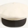 Casquette en laine VLogo Signature Valentino Garavani avec visière en cuir Casquette en laine VLogo Signature Valentino Garavani avec visière en cuir