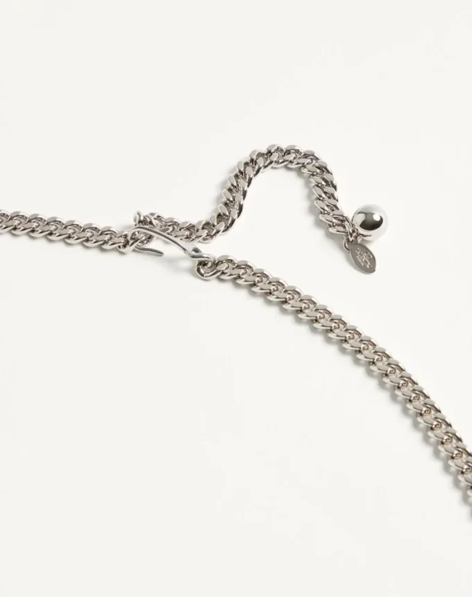 Ceinture à chaîne VLogo Signature avec cristaux