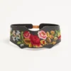 Ceinture en cuir avec broderie à motif floral 95 mm Ceinture en cuir avec broderie à motif floral 95 mm