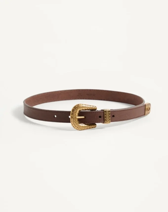 Ceinture en cuir de veau Vlogo Signature 20 mm Ceinture en cuir de veau Vlogo Signature 20 mm