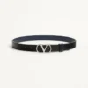 Ceinture réversible en cuir de veau brillant 30 mm Ceinture réversible en cuir de veau brillant 30 mm