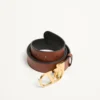 Ceinture réversible en cuir de veau brillant 30 mm Ceinture réversible en cuir de veau brillant 30 mm