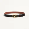 Ceinture réversible en cuir de veau brillant 30 mm Ceinture réversible en cuir de veau brillant 30 mm