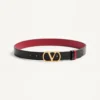 Ceinture réversible en cuir de veau brillant VLogo Signature – 30 mm / 1,2 pouces Ceinture réversible en cuir de veau brillant VLogo Signature – 30 mm / 1,2 pouces