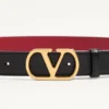 Ceinture réversible en cuir de veau brillant VLogo Signature – 30 mm / 1,2 pouces Ceinture réversible en cuir de veau brillant VLogo Signature – 30 mm / 1,2 pouces