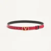 Ceinture réversible VLogo Signature en cuir de veau brillant – 20 mm / 1,2 pouces Ceinture réversible VLogo Signature en cuir de veau brillant – 20 mm / 1,2 pouces