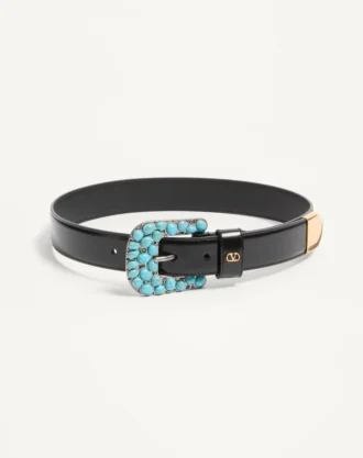 Ceinture réversible Vlogo Signature en cuir de veau brossé 30 mm Ceinture réversible Vlogo Signature en cuir de veau brossé 30 mm