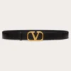 Ceinture Signature VLogo en cuir de vachette ombré