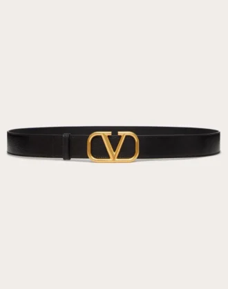 Ceinture Signature VLogo en cuir de vachette ombré