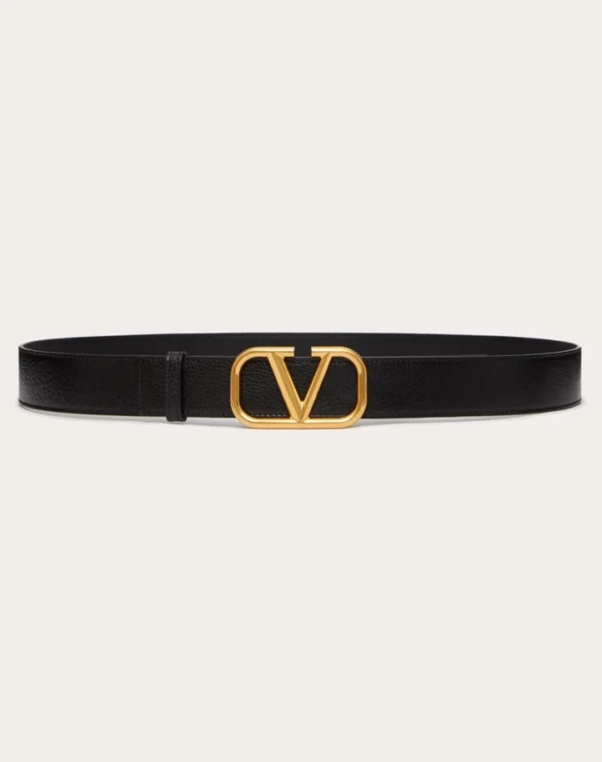 Ceinture Signature VLogo en cuir de vachette ombré