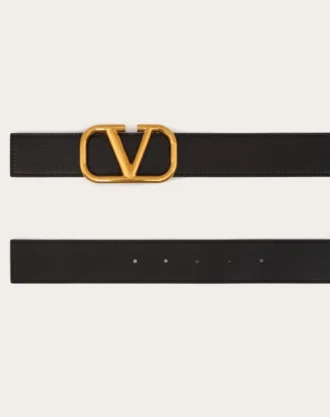 Ceinture Signature VLogo en cuir de vachette ombré