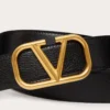Ceinture Signature VLogo en cuir de vachette ombré