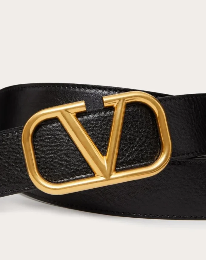 Ceinture Signature VLogo en cuir de vachette ombré