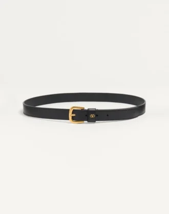 Ceinture Signature Vlogo en cuir de veau brillant 25 mm
