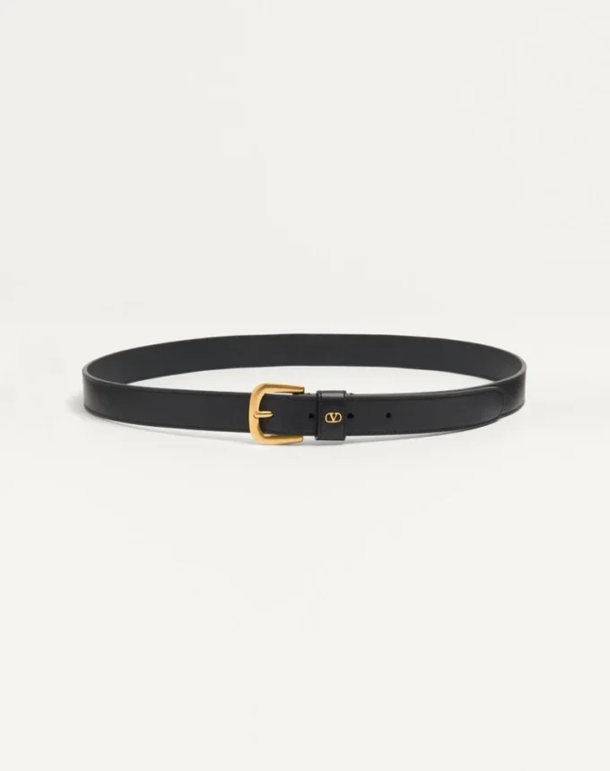Ceinture Signature Vlogo en cuir de veau brillant 25 mm Ceinture Signature Vlogo en cuir de veau brillant 25 mm