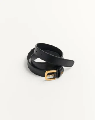 Ceinture Signature Vlogo en cuir de veau brillant 25 mm
