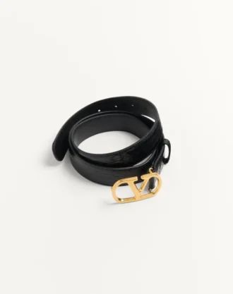 Ceinture Vlogo Signature en crocodile 30 mm