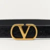 Ceinture Vlogo Signature en crocodile 30 mm