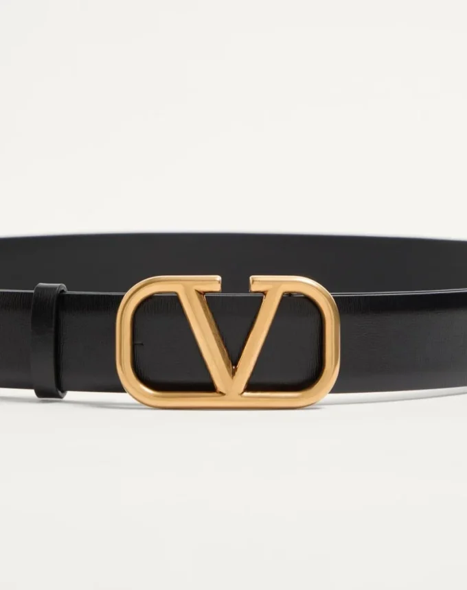 Ceinture VLogo Signature en cuir de veau