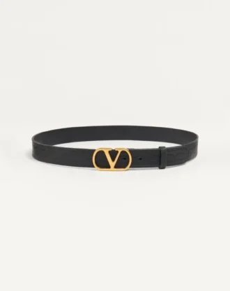 Ceinture VLogo Signature en cuir de veau 30 mm