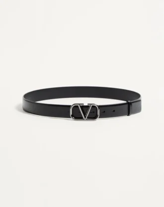Ceinture VLogo Signature en cuir de veau 30 mm