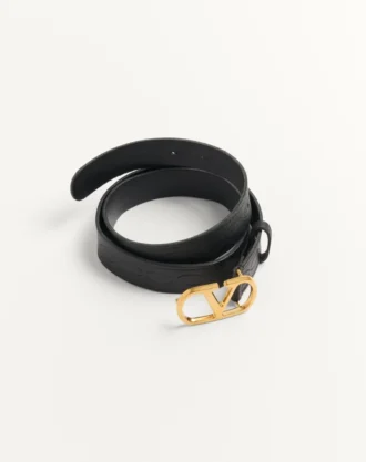 Ceinture VLogo Signature en cuir de veau 30 mm