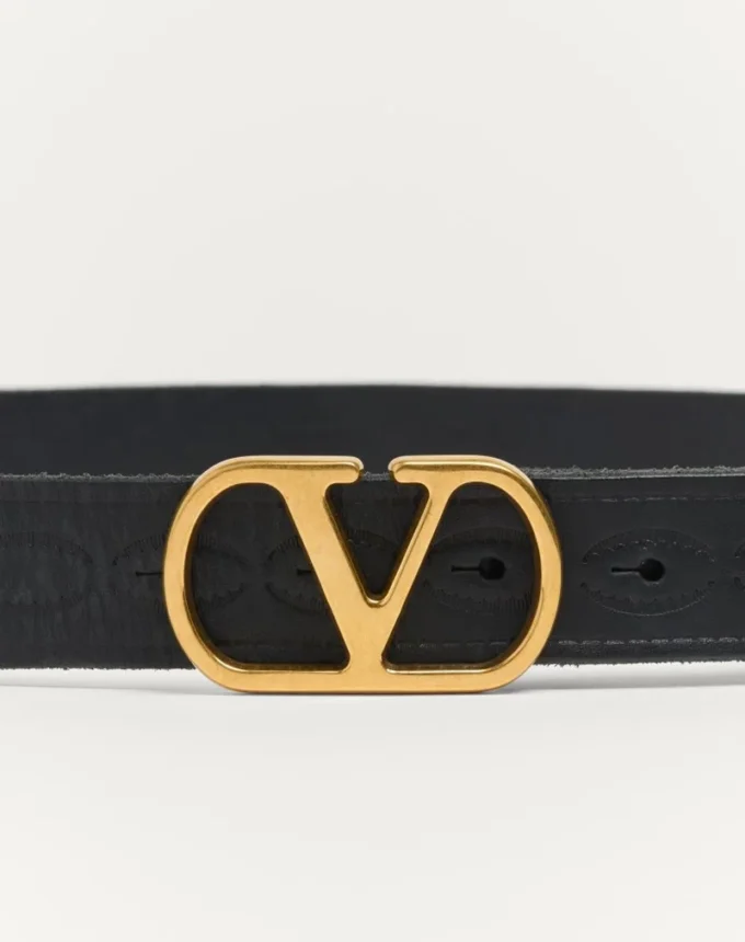 Ceinture VLogo Signature en cuir de veau 30 mm Ceinture VLogo Signature en cuir de veau 30 mm