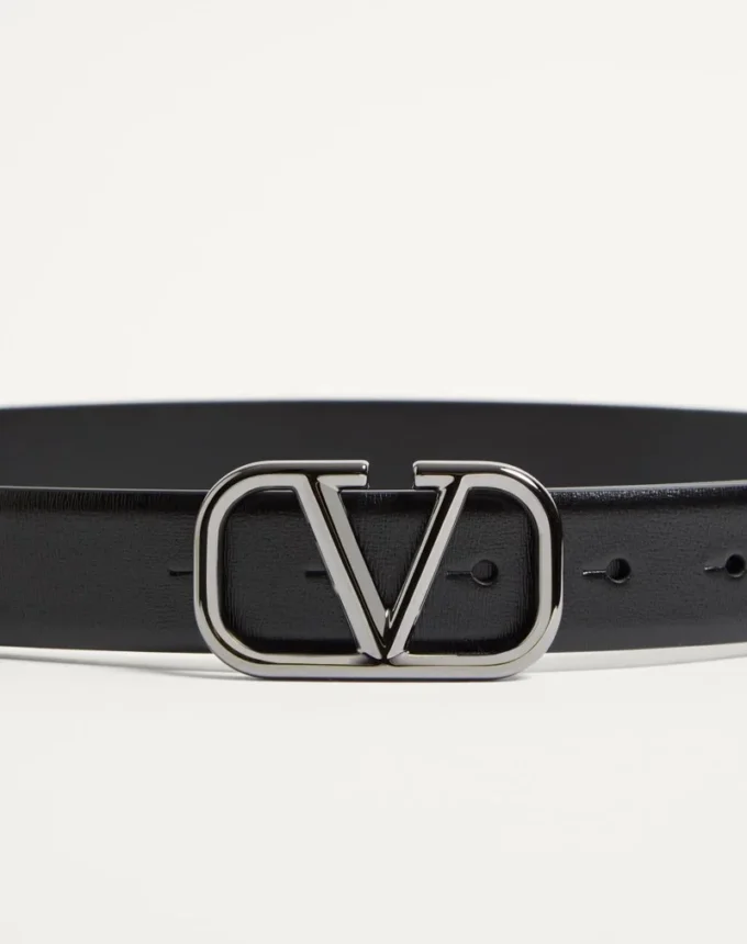 Ceinture VLogo Signature en cuir de veau 30 mm