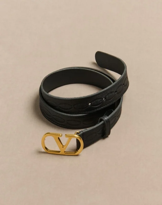Ceinture VLogo Signature en cuir de veau 30 mm Ceinture VLogo Signature en cuir de veau 30 mm
