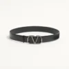 Ceinture Vlogo Signature en cuir de veau 40 mm