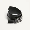 Ceinture Vlogo Signature en cuir de veau 40 mm
