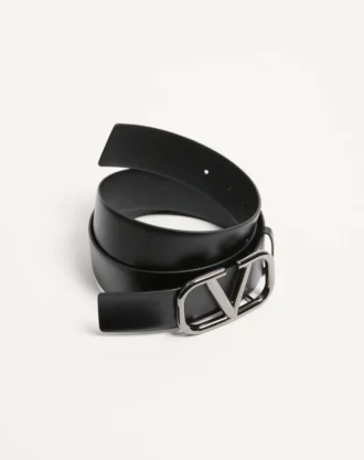 Ceinture Vlogo Signature en cuir de veau 40 mm
