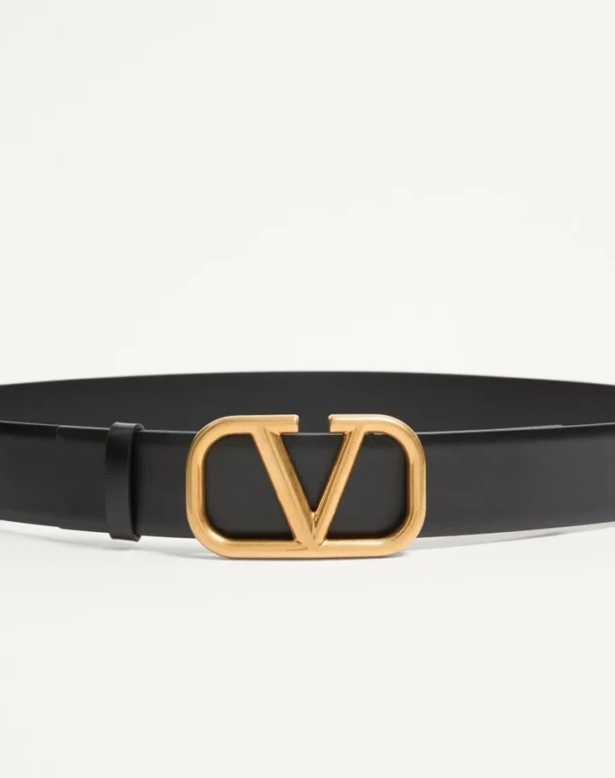 Ceinture Vlogo Signature en cuir de veau 40 mm