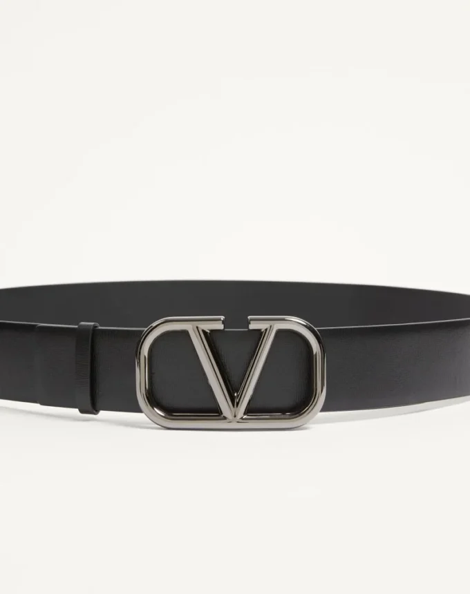 Ceinture Vlogo Signature en cuir de veau 40 mm