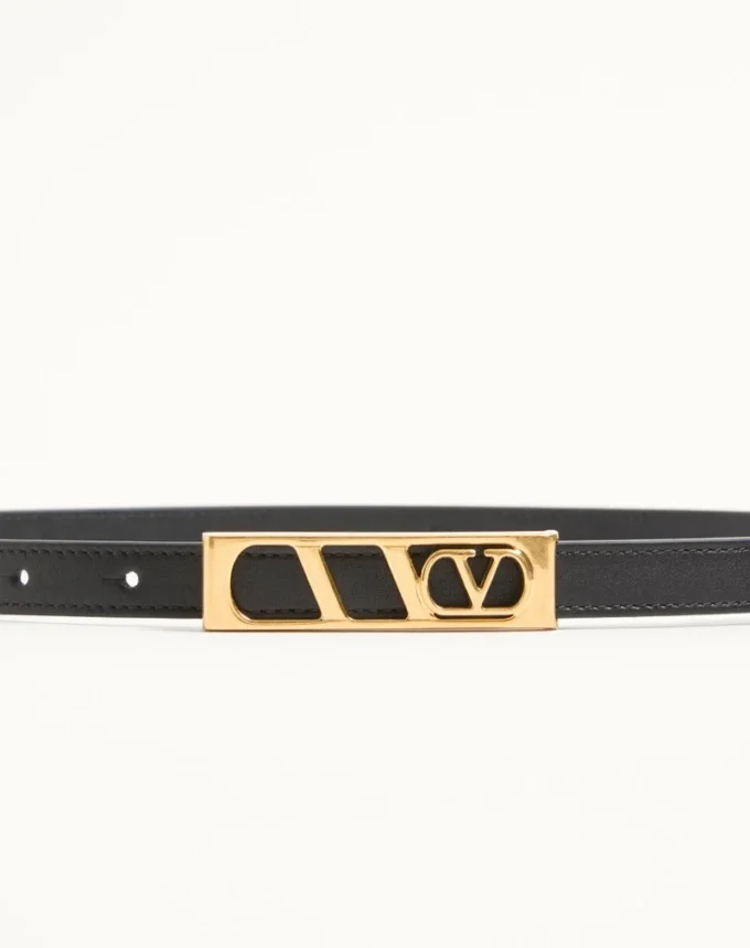 Ceinture VLogo Signature en cuir de veau brillant 15 mm Ceinture VLogo Signature en cuir de veau brillant 15 mm