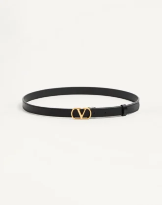 Ceinture Vlogo Signature en cuir de veau brillant 20 mm Ceinture Vlogo Signature en cuir de veau brillant 20 mm