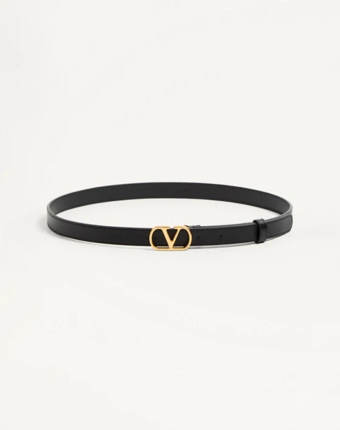 Ceinture Vlogo Signature en cuir de veau brillant 20 mm Ceinture Vlogo Signature en cuir de veau brillant 20 mm