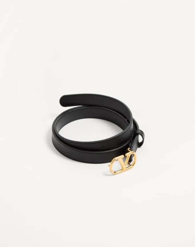 Ceinture Vlogo Signature en cuir de veau brillant 20 mm Ceinture Vlogo Signature en cuir de veau brillant 20 mm